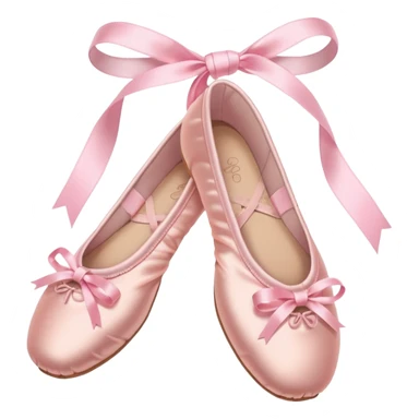 pastel pink ballet shoes sticker