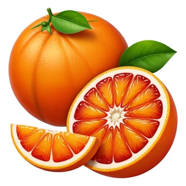 Tangerine & Blood Orange Fruit sticker