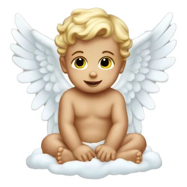 baby cherub angel sticker