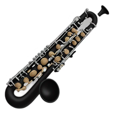 clarinet black sticker