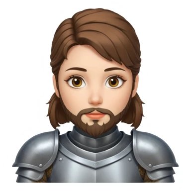 bearded knights women sticker