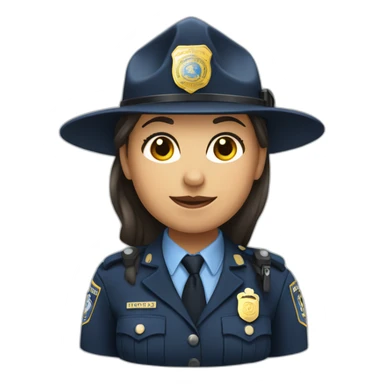 Un ratón mujer policía sticker