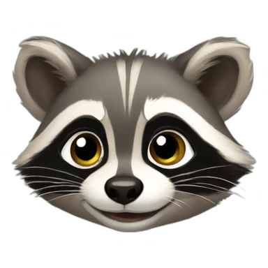 reliable baby raccoon sticker