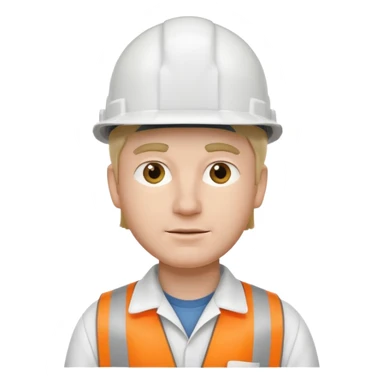 white man with white g and hard hat sticker