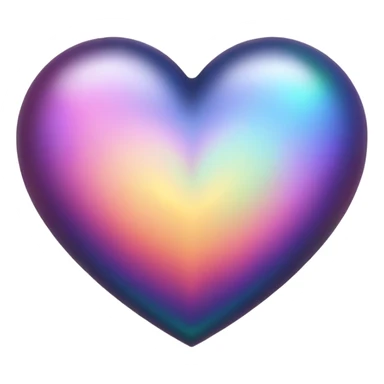 dark warm iridescent scaley heart symbol  sticker