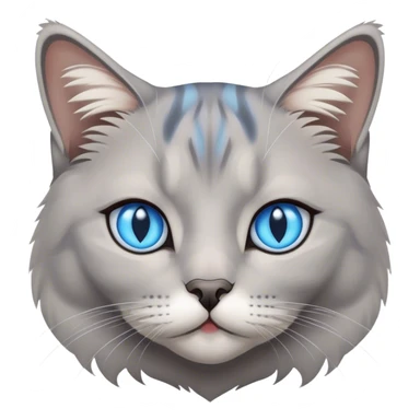 siberian grey cat sticker
