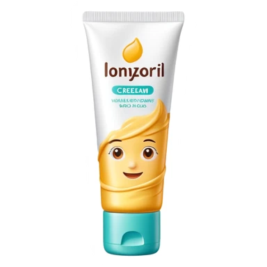 empty, crumpled, very wrinkled hand cream tube with cap on, colorful and vibrant design, looks like a beauty product sticker