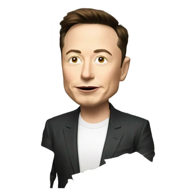 elon musk with money sticker