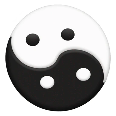 Ying yang sticker