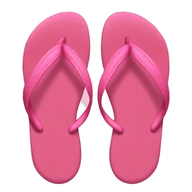 Pink thing flip flop sticker