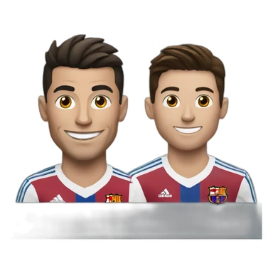 Cristiano Ronaldo and Messi sticker