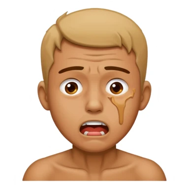 Man emoji getting chocked sticker
