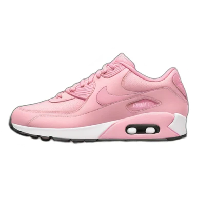 nike shoes pink with japanese flowers sticker