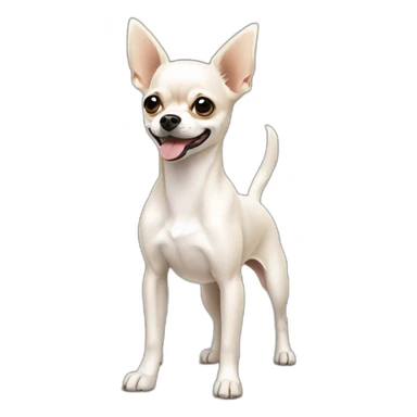 perro Chihuahua y perro maltés blanco sticker