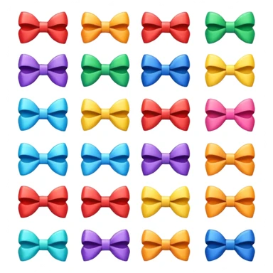 Emoji de moños sticker