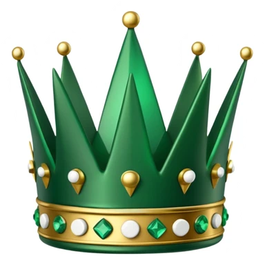 Green crown but the spikes are dominos sticker