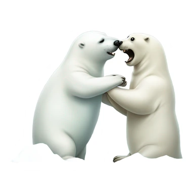 Seal with a polar bear  sticker