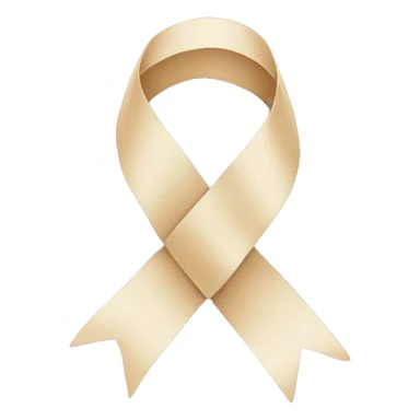 Beige ribbon  sticker