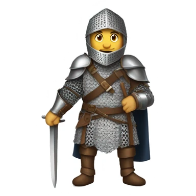 Chappell Roan as a knight in chainmail sticker