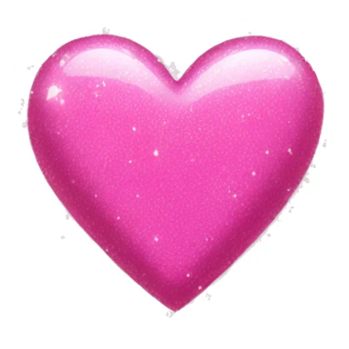 Pink sparkle heart  sticker