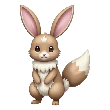 Lopunny-Cinccino-fusion (full body) sticker