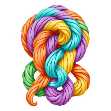 Dragon's beard candy hand-pulled sugar threads wrapped around filling, simplified emoji style with bold outlines and bright colors, cartoon style Longxu Tang sticker