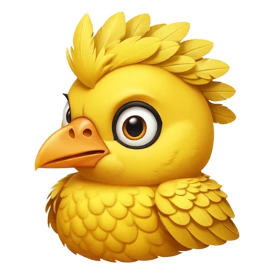 Give me a bird in yellow. make her angry  sticker
