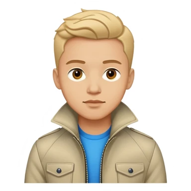 stylish young man in jacket sticker