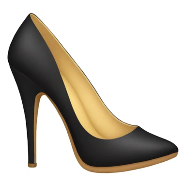 black women's high-heeled shoes sticker