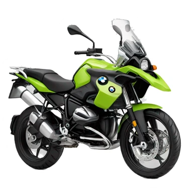 BMW motorcycle lime Green sticker