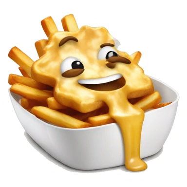 Poutine qui mange une Poutine  sticker