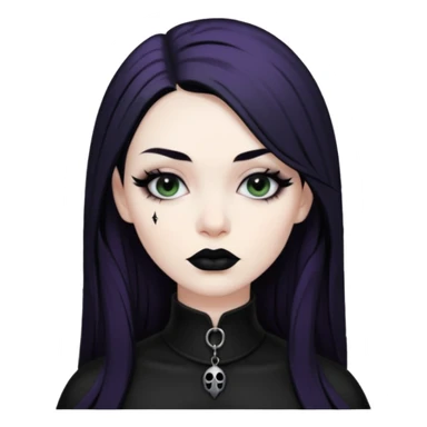 Raven goth sticker