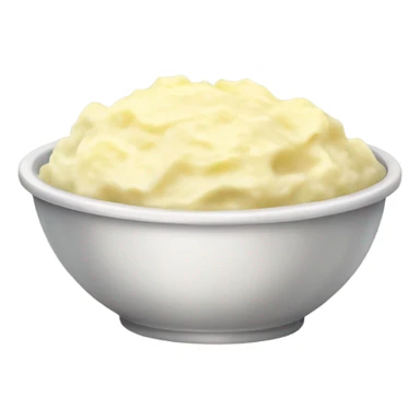 bowl of mashed potatoes with butter sticker