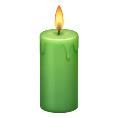 Yeşil mum sticker