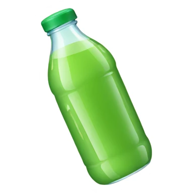 Bottled green juice sticker