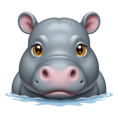 hippo sticker