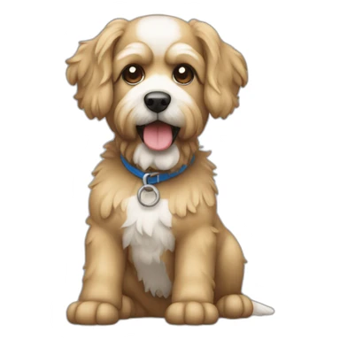 Perro caniche sticker