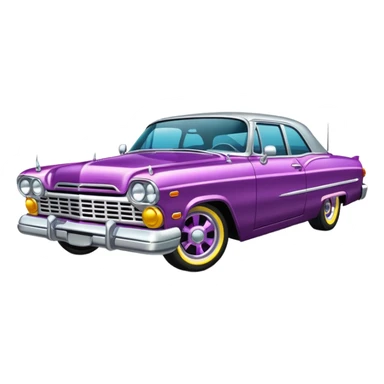 Emoji de carro lowrider para copiar  sticker