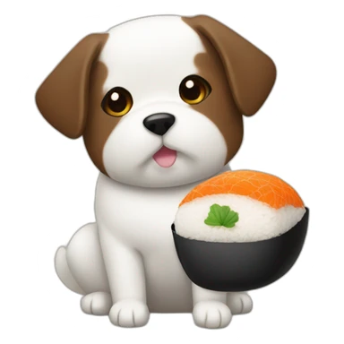 Onigiri-dog sticker