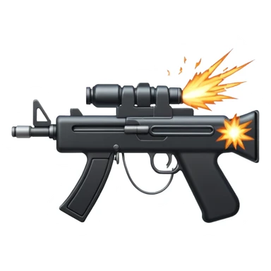 machine gun firing sticker