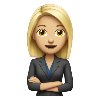 blonde female news reporter  sticker