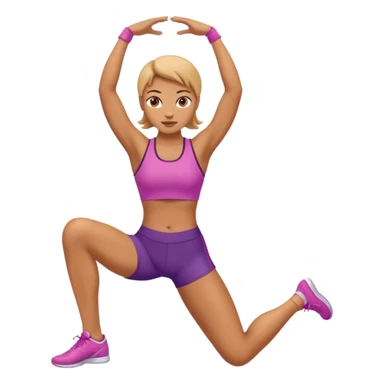 Women's gymnastics sticker