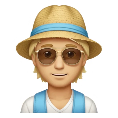 Blonde guy tourist in a beach from Lima, Peru sticker