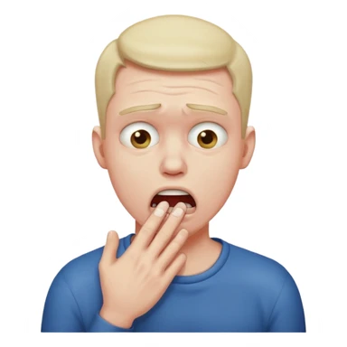 Guy choking himself with his hands around his neck sticker