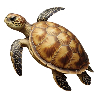 Cinematic Realistic Noble Sea Turtle Portrait Emoji, Poised and dignified, with a robust, time-worn shell intricately patterned in earthy tones and a weathered, wise face with deep, observant eyes, rendered with lifelike texture and natural, diffused light; high shine, intelligent and serene, styled with an air of oceanic majesty, focused and attentive, soft glowing outline, capturing the essence of a watchful and confident sea turtle that appears to glide out of the screen with timeless authority! sticker