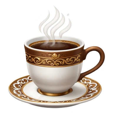 Turkish coffee cup sticker