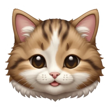 dark brown tabby and white kitten upside down with eyes closed sticker