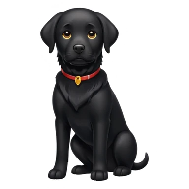 Black Labrador sticker