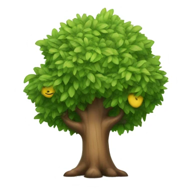 tree with a smile sticker