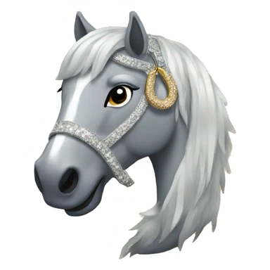 Sparkly horse shoe  sticker